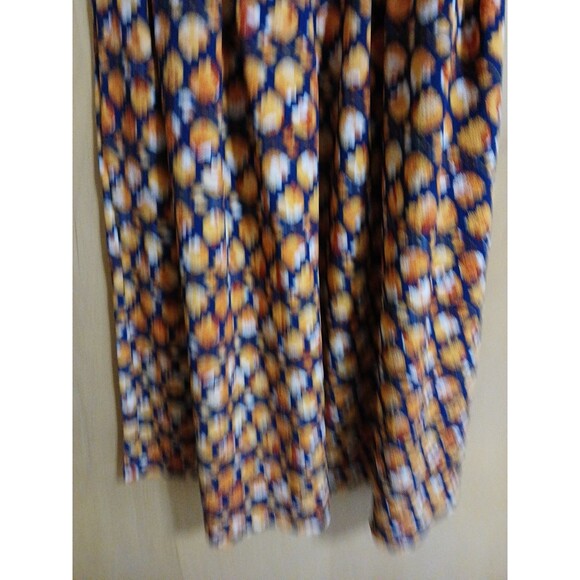 Lularoe Women’s Size Med Amelia Dress Fit & Flare Black Mustard Red Floral(Tulip - Picture 6 of 16